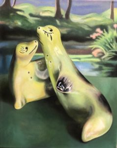 Seals of Approval. Acrylic on canvas, 24x18"
